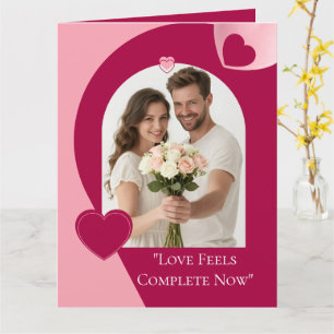 Liebe Valentinstag-Klapp-Grußkarte Karte