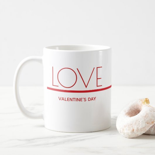 Liebe Valentinstag | Mug Kaffeetasse (Mit Donut)