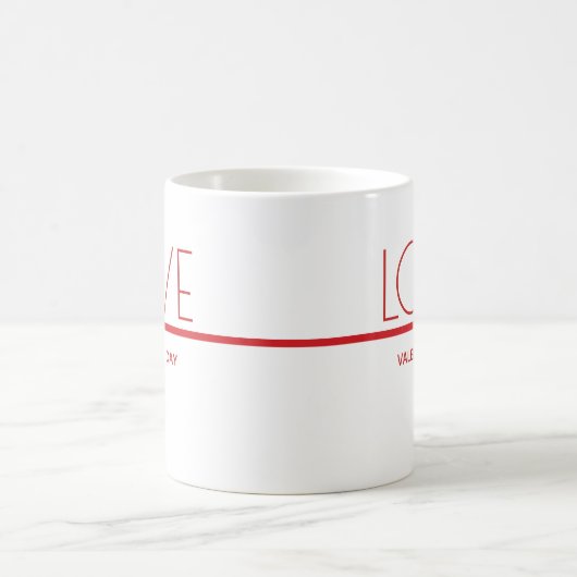 Liebe Valentinstag | Mug Kaffeetasse (Mittel)