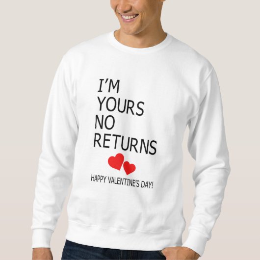 Liebe Valentinstag Niedliche Paare Herzenslust Sweatshirt (Vorderseite)