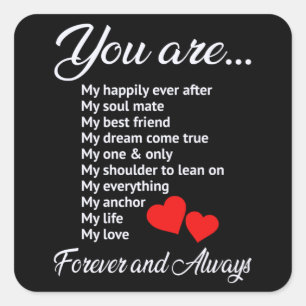 Liebe Valentinstag Paare Herzlich Willkommen bei e Quadratischer Aufkleber