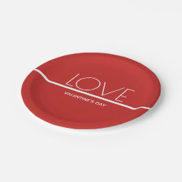 Liebe Valentinstag | Papierteller