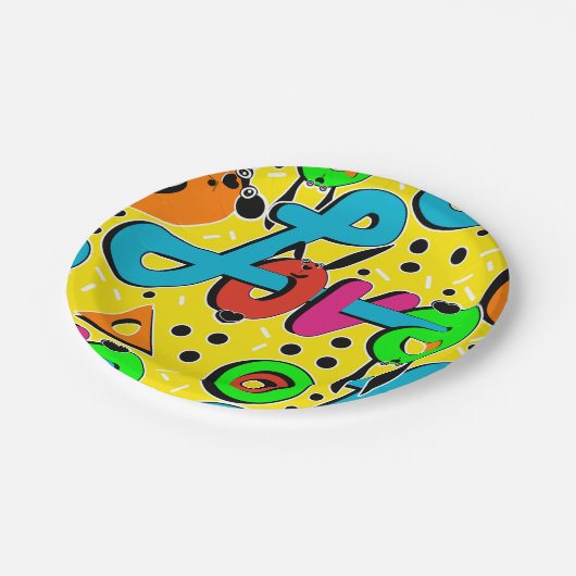 Liebe, Valentinstag Pappteller (Schrägansicht)