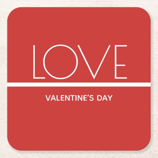 Liebe Valentinstag | Pappuntersetzer Rechteckiger Pappuntersetzer (Vorderseite)
