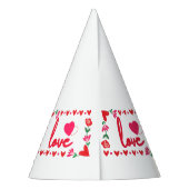 Liebe Valentinstag Party Hut Partyhütchen (Rückseite)