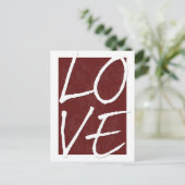 LIEBE Valentinstag Postkarten (Stehend Vorderseite)