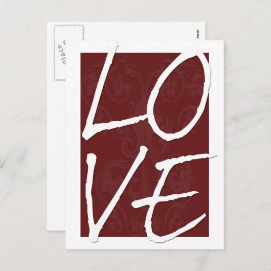 LIEBE Valentinstag Postkarten (Vorne/Hinten)