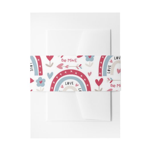 Liebe Valentinstag Rainbow Einladungsbanderole (Vorderseite Beispiel)