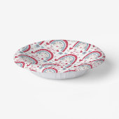 Liebe Valentinstag Rainbow Pappteller (Gewinkelt)