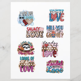 Liebe Valentinstag Romantische Scrapbook-Elemente