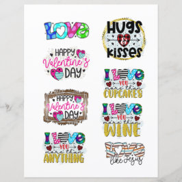 Liebe Valentinstag Romantische Scrapbook-Elemente