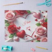 Liebe Valentinstag Rose Tissue Paper Seidenpapier (Basteln)
