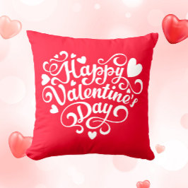Liebe Valentinstag Rot Kissen