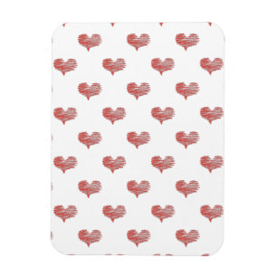 Liebe Valentinstag Rotes Herz Skizze Magnet