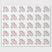 LIEBE Valentinstag Sweetheart Wrapping Paper Geschenkpapier (Flach)