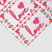 Liebe Valentinstag Tissue Seidenpapier (Detail)