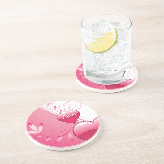 Liebe Valentinstag Untersetzer (Seite)