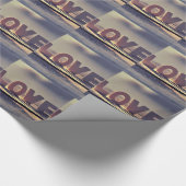 Liebe Valentinstag Wrapping Paper Geschenkpapier (Ecke)