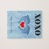 Liebe Valentinstag Xoxo dolphin Puzzle (Horizontal)