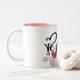 Liebe Valentinstag Zweifarbige Tasse
