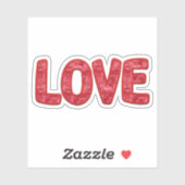Liebe Valentinsticker - Valentinsticker Aufkleber (Blatt)