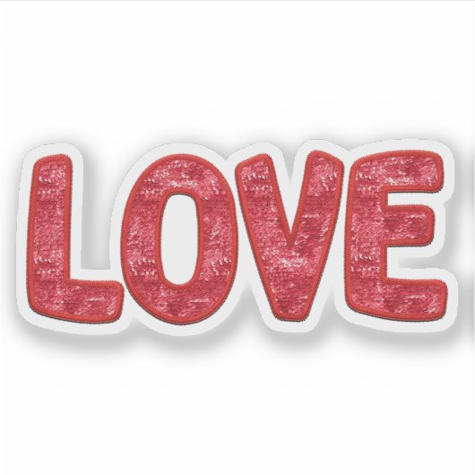 Liebe Valentinsticker - Valentinsticker Aufkleber (Vorderseite)