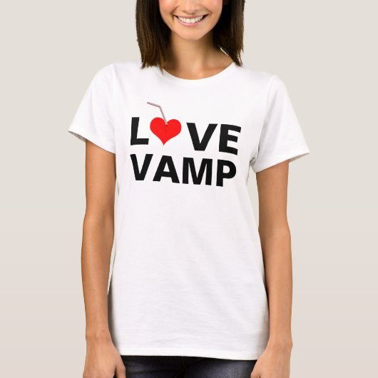 Liebe Vamp individuell anpassbar T-Shirt (Vorderseite)