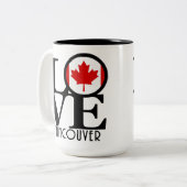 LIEBE Vancouver (BC Flag) 15oz Zweifarbige Tasse (Vorderseite Links)