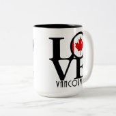 LIEBE Vancouver (BC Flag) 15oz Zweifarbige Tasse (VorderseiteRechts)