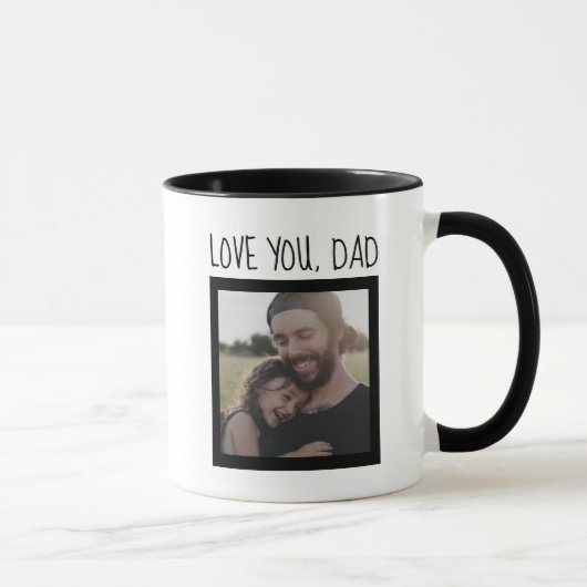 Liebe, Vater, Foto des Vaters Tasse (Rechts)