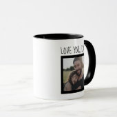 Liebe, Vater, Foto des Vaters Tasse (VorderseiteRechts)