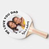 Liebe Vater Foto Tischtennis Schläger (Seitenansicht)