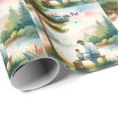 Liebe, Vater Geschenkpapier (Rolleneckpunkt)