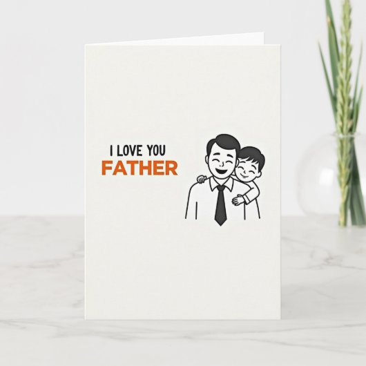Liebe Vater Grußkarte Karte (Vorderseite)