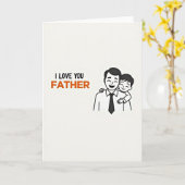 Liebe Vater Grußkarte Karte (Gelbe Blume)