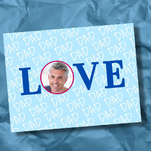 LIEBE VATER Moderne individuelle Fotos Postkarte