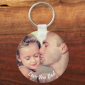 Liebe Vater Personalisierter Foto Schlüsselanhänger (Vorderseite)