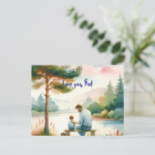 Liebe, Vater Postkarte (Stehend Vorderseite)