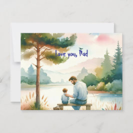 Liebe, Vater Postkarte