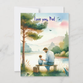 Liebe, Vater Postkarte