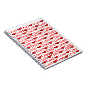 Liebe Vater Red Hearts Notebook Notizblock (Rechte Seite)