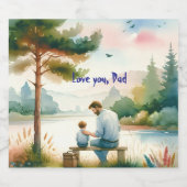 Liebe, Vater Schaumweinetikett (Einzelnes Label)