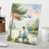 Liebe, Vater Sockelschild (In Situ)