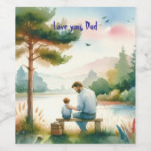 Liebe, Vater Weinetikett (Einzelnes Label)