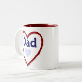 Liebe Vater Zweifarbige Tasse (Vorderseite Links)