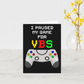 Liebe Vbs 2024 Video Game Vacation Bible School Ga Karte (Gelbe Blume)