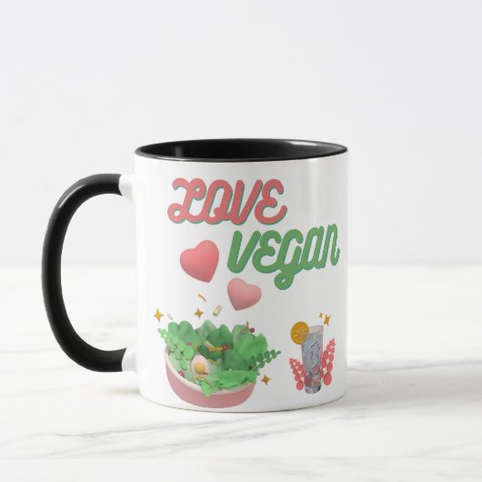 Liebe vegan tasse (Links)