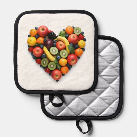 Liebe Vegan Topflappen (Vorderseite/Rückseite)