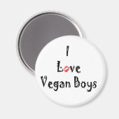 Liebe Vegans Magnete Magnet (Vorderseite/Rückseite)