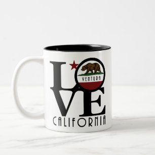 LIEBE Ventura Kalifornien 11oz Zweifarbige Tasse